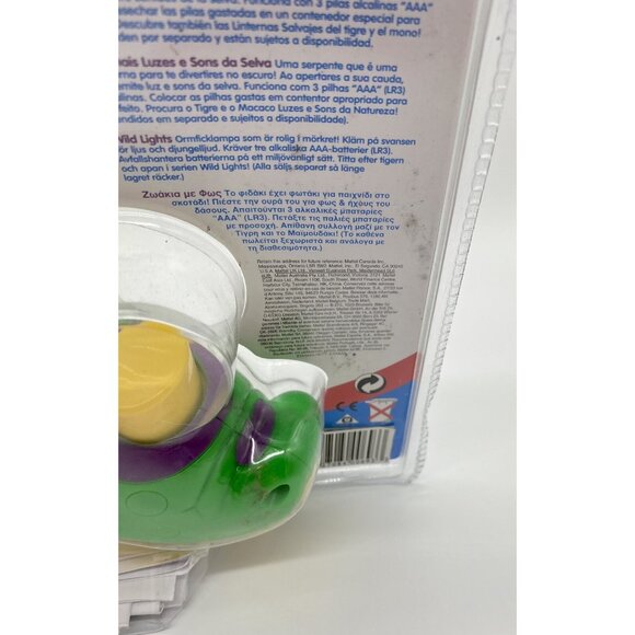 Vintage Y2K Fisher Price Toddlerz Wild Lights Snake Toy Flashlight In Package - Picture 4 of 6